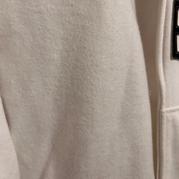 Hollister White Full Zip Hoodie - Picture 6 of 7